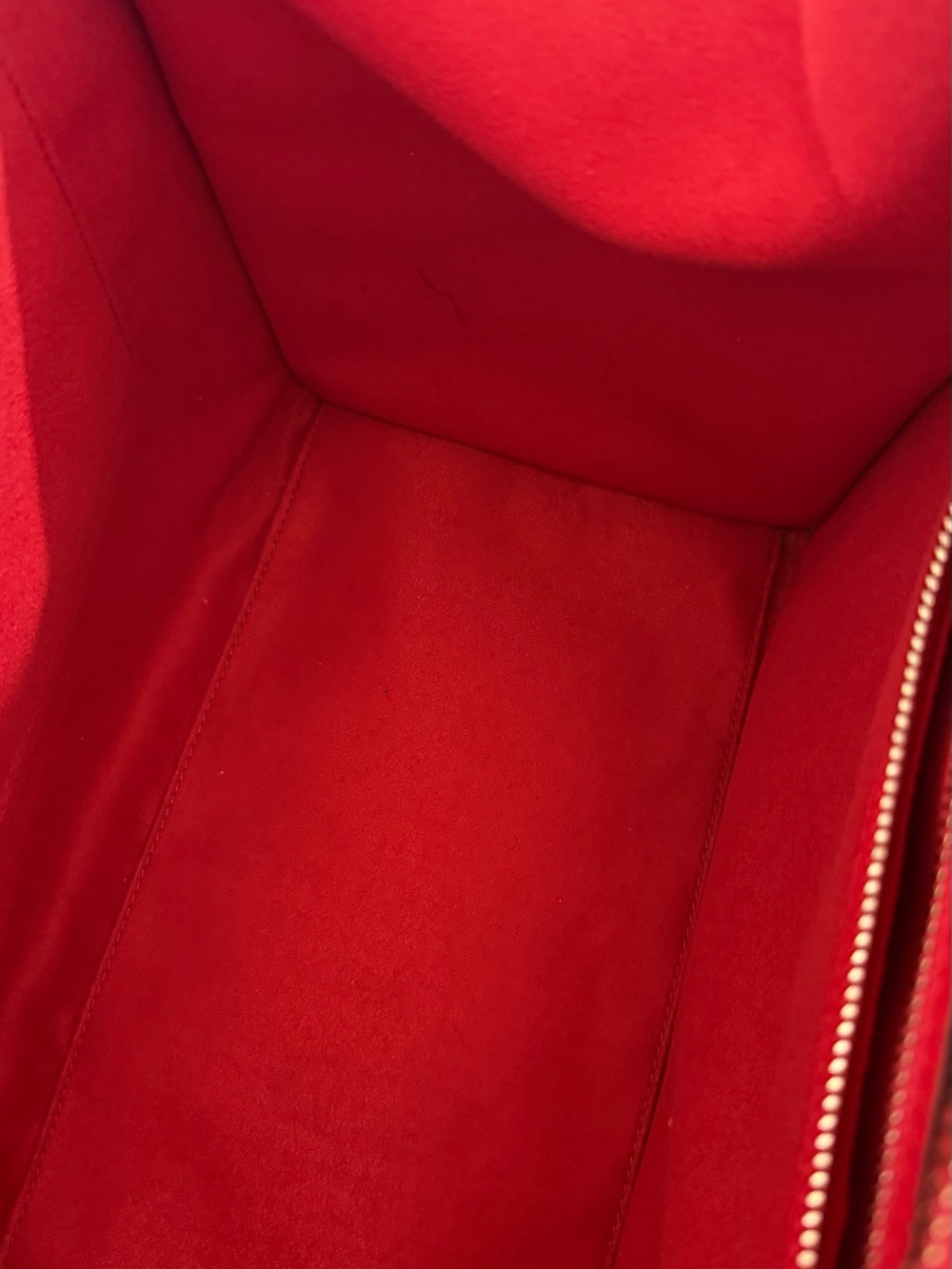 Celine Red Leather Mini Luggage Tote - Picture 14 of 16